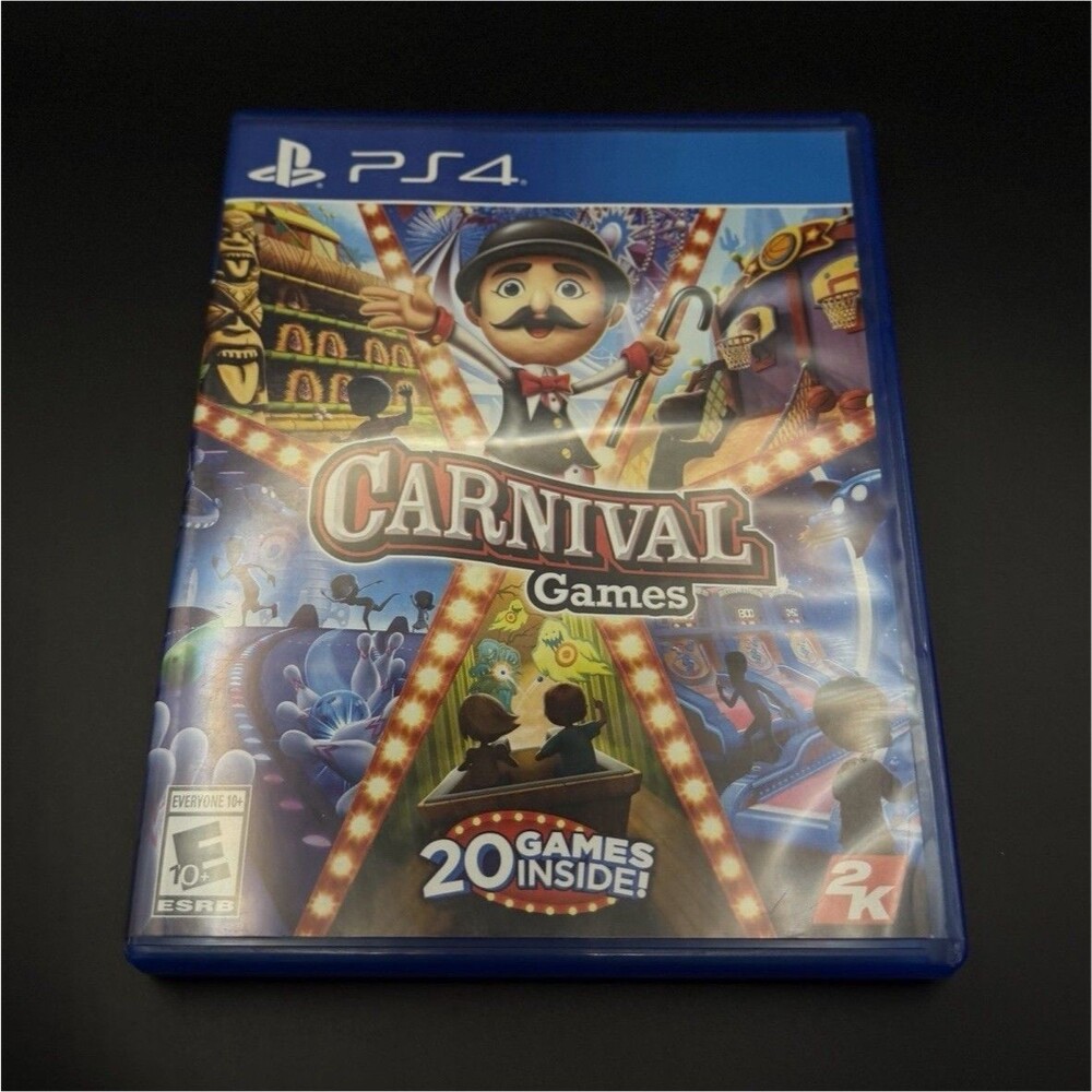 2K Carnival Games Party Mini-Games for Sony PlayStation 4 PS4 2018 E10+ NTSC